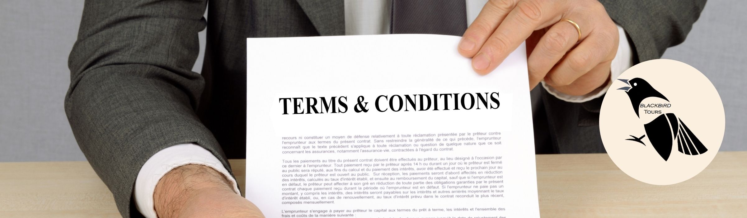 Terms and Conditions of Black Bird Tours